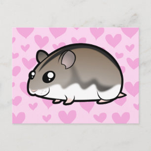 Cartão Postal Dwarf Hamster Love