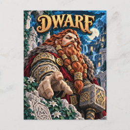 Cartão Postal Dwarf, Paper Cut Monster