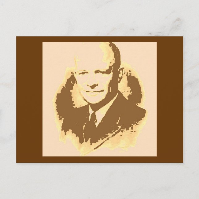 Cartão Postal Dwight D Eisenhower (Frente)