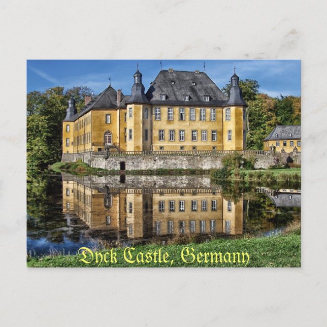 Cartão Postal Dyck Castle Alemanha (Frente)