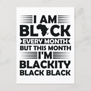 Cartão Postal É a história negra para mim, melanin bruh sista
