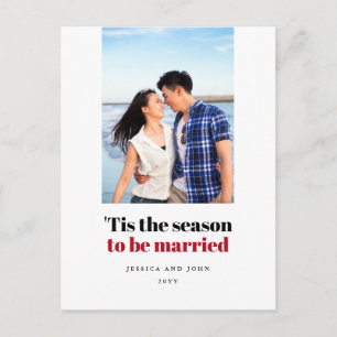 Cartão Postal É a Temporada de se Casar Foto Salvar Data