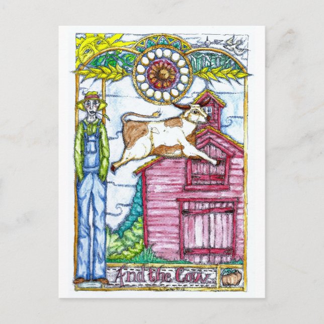 Cartão Postal E A Vaca (Frente)