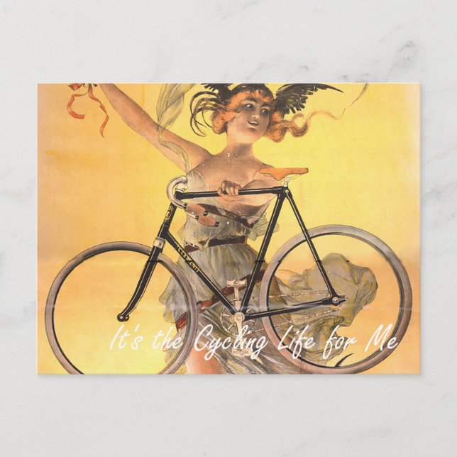 Cartão Postal É a vida de ciclismo para mim (Frente)