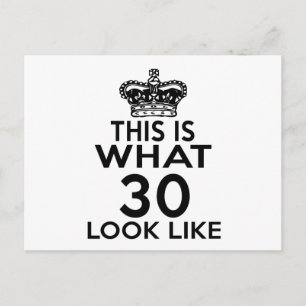 Cartão Postal É Assim Que 30 Parecem.