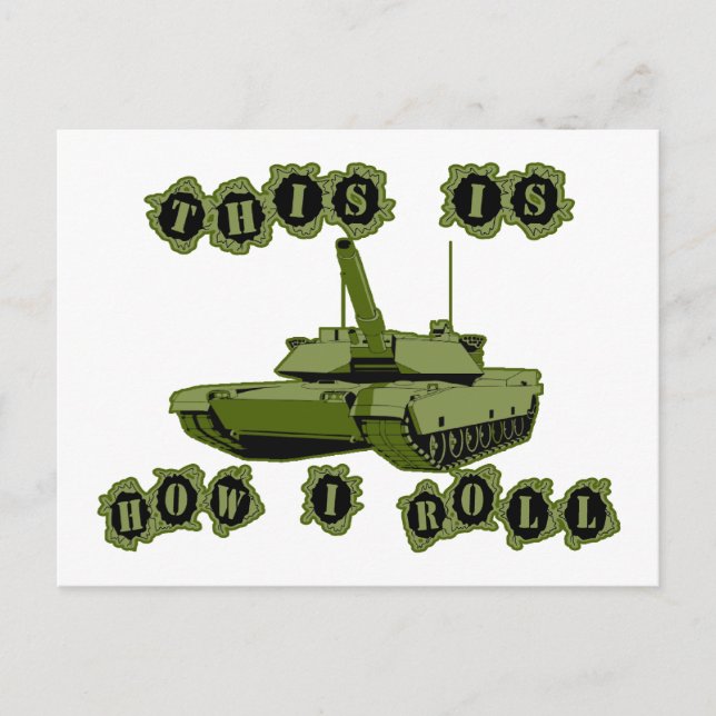 Cartão Postal É Assim Que Eu Rolo O Tanque (Frente)