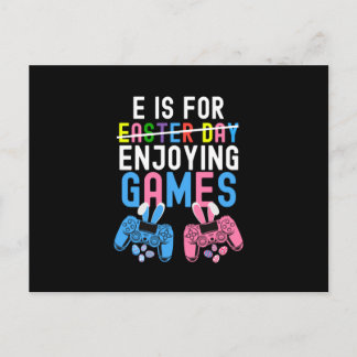 Cartão Postal E é para desfrutar de um presente de páscoa de jog