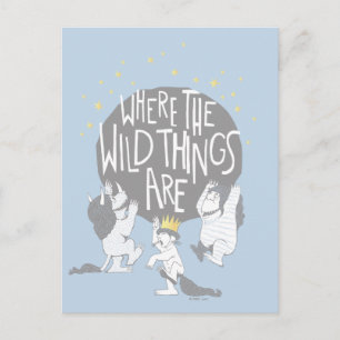 Cartão Postal E eles rugiram seus rugidos terríveis!