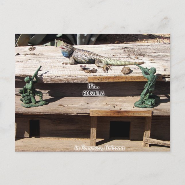 Cartão Postal É Godzilla... no Congresso, Arizona (Frente)