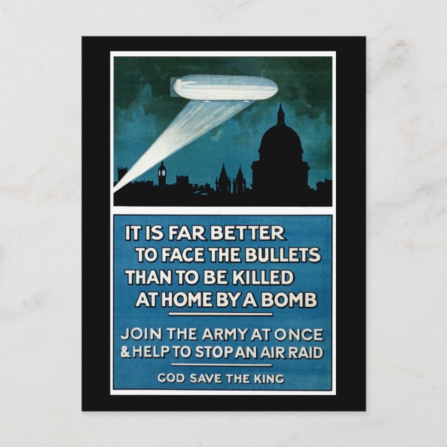 Cartão Postal É Muito Melhor Enfrentar As Balas... (Frente)