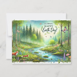 Cartão Postal É o Dia da Terra 22 de abril