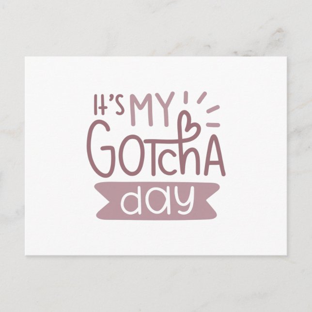 Cartão Postal É o meu dia para você. (Frente)