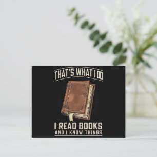 Cartão Postal É o que eu faço, eu leio livros e eu sei das coisa