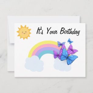 Cartão Postal É o seu aniversário