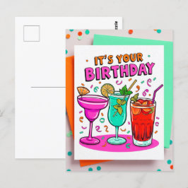 Cartão Postal É o seu Cartões-postais de aniversário