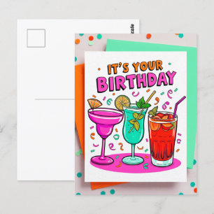 Cartão Postal É o seu Cartões-postais de aniversário