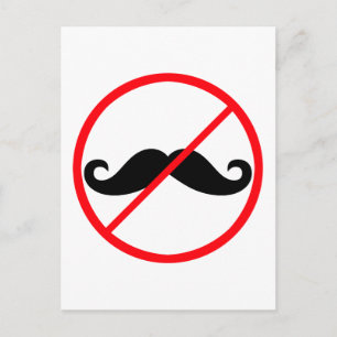 Cartão Postal É proibido o bigode!
