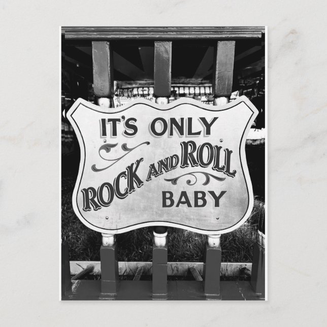 Cartão Postal 'É Só Rock and Roll, Baby' (Frente)