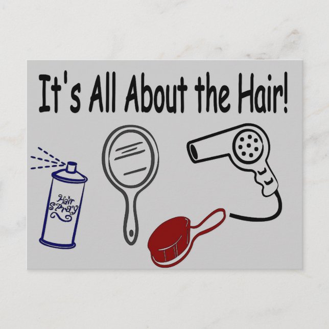 Cartão Postal É Tudo Sobre o Cabelo! (Frente)