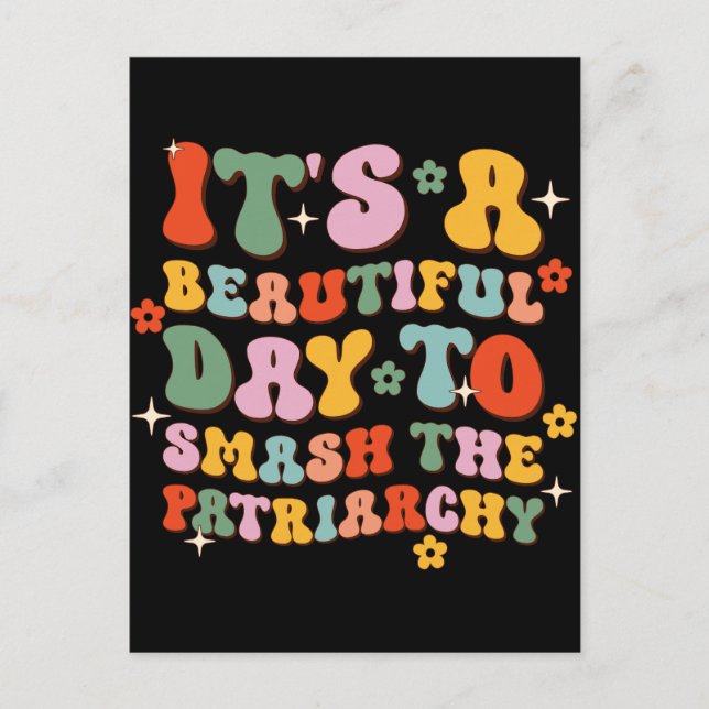 Cartão Postal É Um Belo Dia Para Esmagar A Patriarquia (Frente)