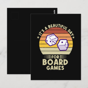 Cartão Postal É Um Belo Dia Para Jogos De Tabuleiro divertido jo