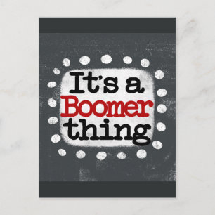 Cartão Postal É um Cartão-postal de Boomer