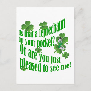 Cartão Postal É um duende no bolso?