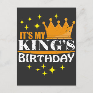 Cartão Postal É um presente de aniversário para o meu Rei