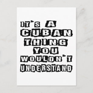 Cartão Postal É uma coisa cubana que você não entenderia