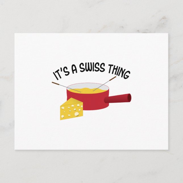 Cartão Postal É uma coisa suíça (Frente)