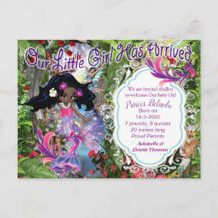 Cartão Postal É uma garota - um cartão-postal de sereia de fada