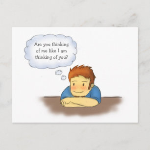 Cartão Postal É você que pensa de mim, cara que pensa da menina
