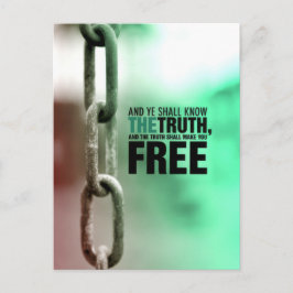 Cartão Postal E você saberá a verdade