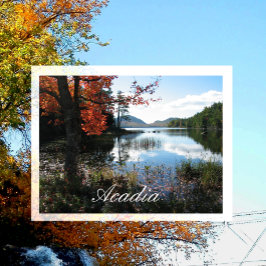 Cartão Postal Eagle Lake, Acadia National Park, Maine