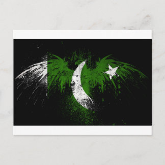 Cartão Postal eagle-on-pakistani-flag-wallpapers-hd-wallpap