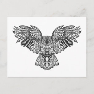 Cartão Postal Eagle Owl Inspirou