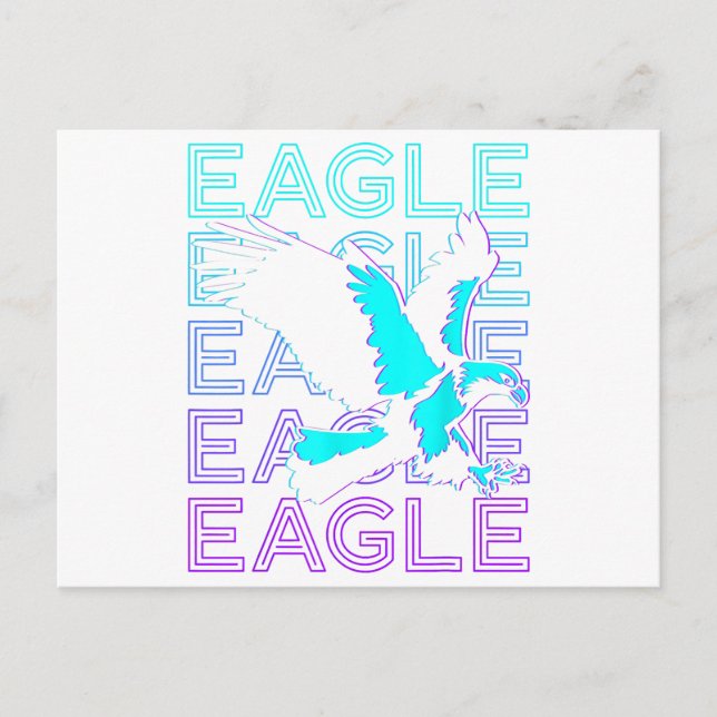 Cartão Postal Eagle Retro (Frente)