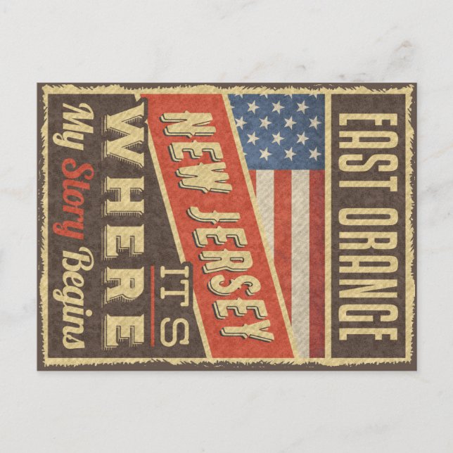 Cartão Postal East Orange New Jersey (Frente)