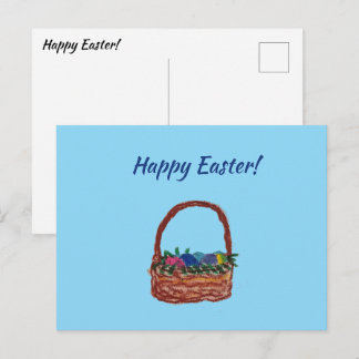 Cartão Postal Easter Basket Postcard