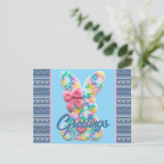 Cartão Postal Easter Greetings 