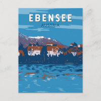 Ebensee Austria Viagem Art Vintage