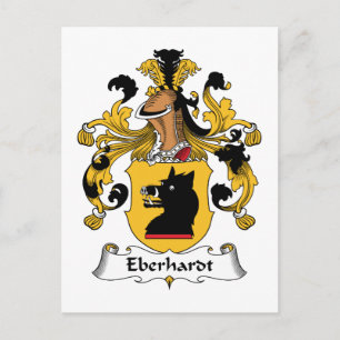 Cartão Postal Eberhardt Family Crest