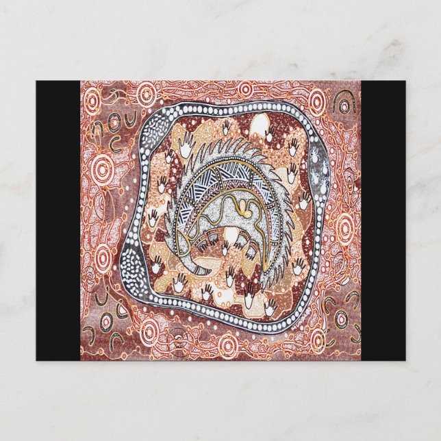 Cartão Postal Echidna Dreaming (Frente)