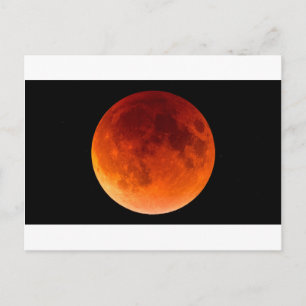 Cartão Postal Eclipse da Lua Sanguínea
