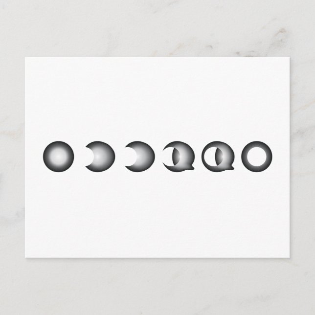 Cartão Postal eclipse lunar (Frente)