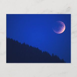 Cartão Postal Eclipse Lunar Sobre Floresta   Zug, Suíça