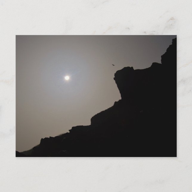 Cartão Postal Eclipse Solar 2015 Cornwall Inglaterra (Frente)