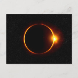 Cartão Postal Eclipse solar Sun escuro & lua