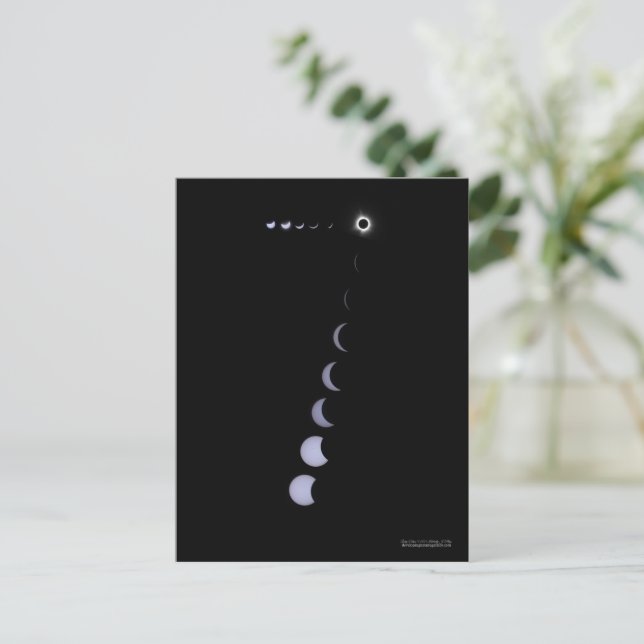 Cartão Postal Eclipse Sortudo (Em pé/Frente)