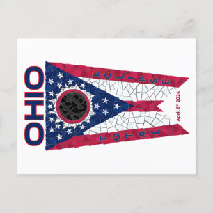 Cartão postal Eclipse Total de Ohio